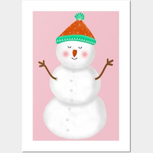 Christmas Snowman Posters and Art